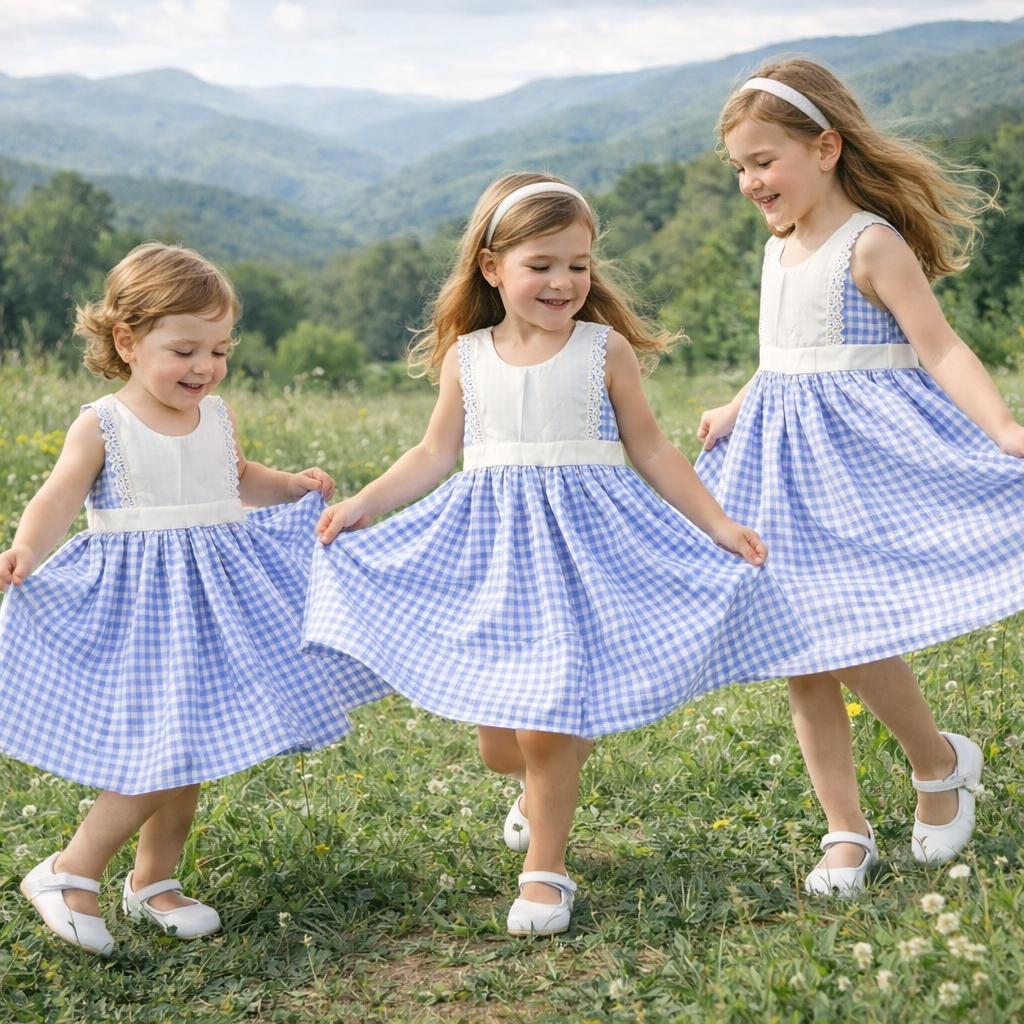 Sweet Meadow Girls Dress – Laze Handmade