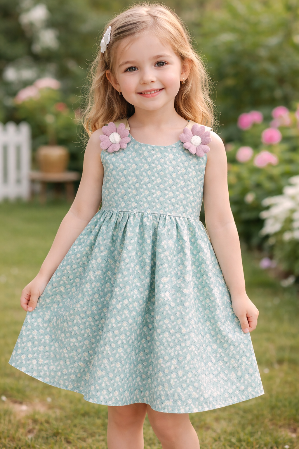 Laze Mint Blossom Dress