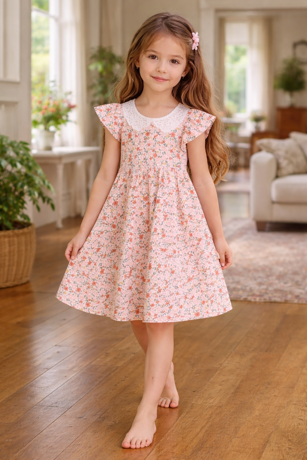 Laze handmade floral Garden Dress