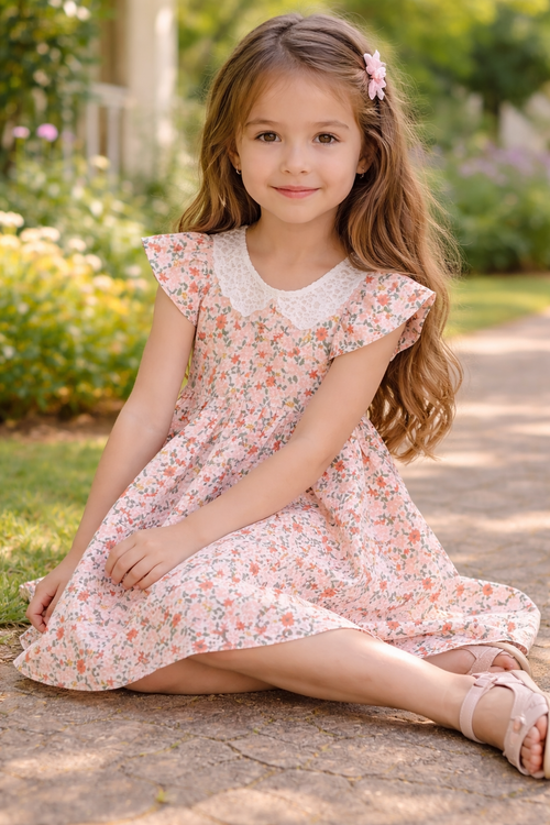 Laze handmade floral Garden Dress