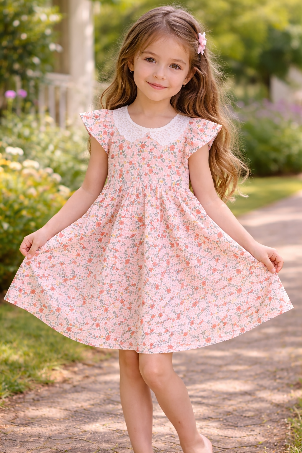 Laze handmade floral Garden Dress