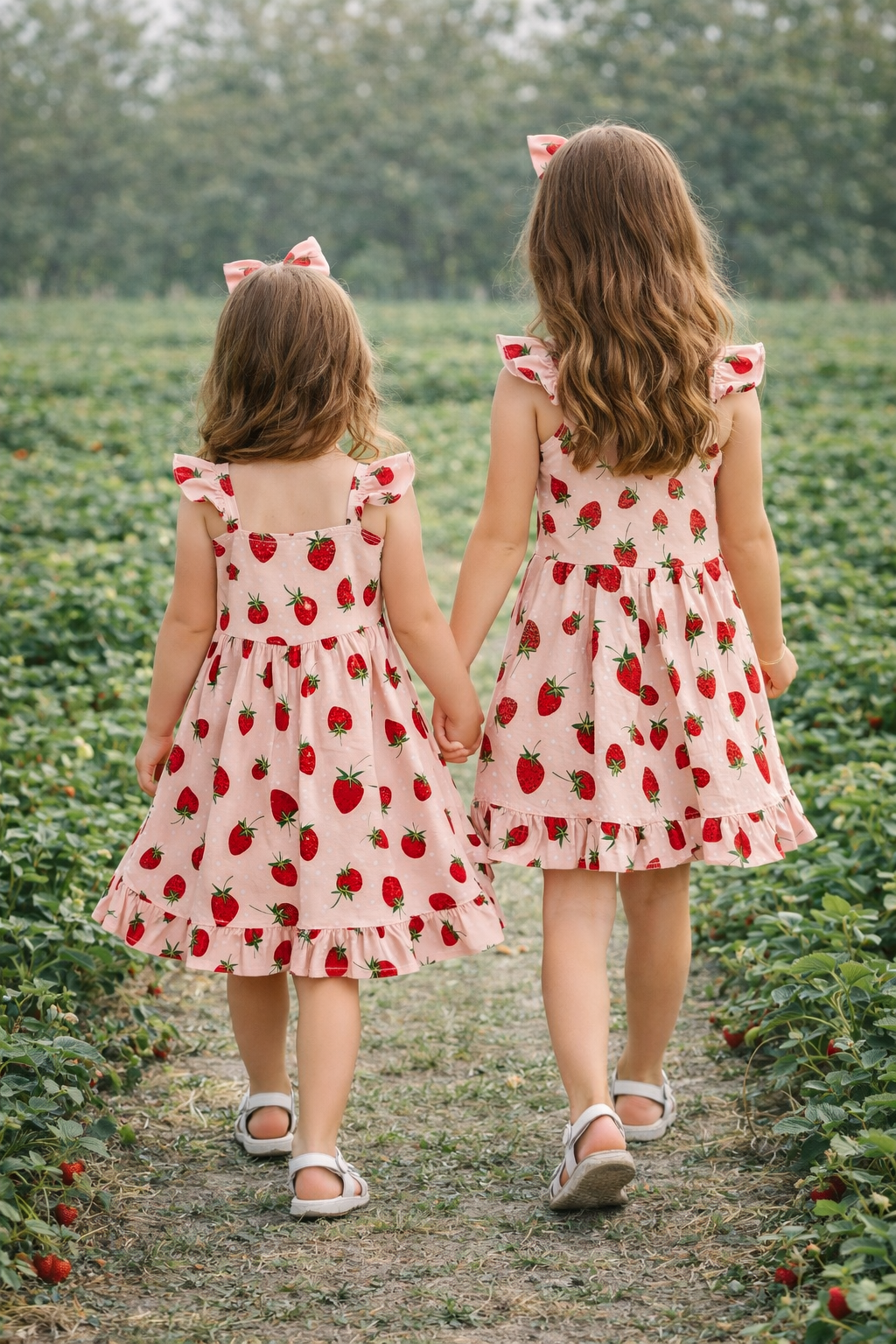 Strawberry Girl Dress Sweet & Charming Handmade Outfit