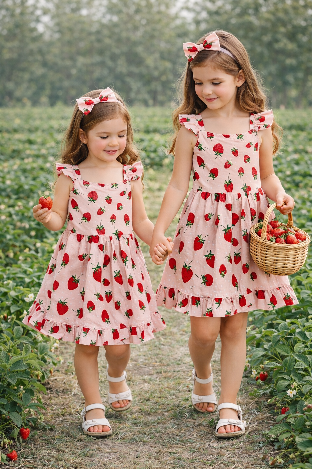 Strawberry Girl Dress Sweet & Charming Handmade Outfit