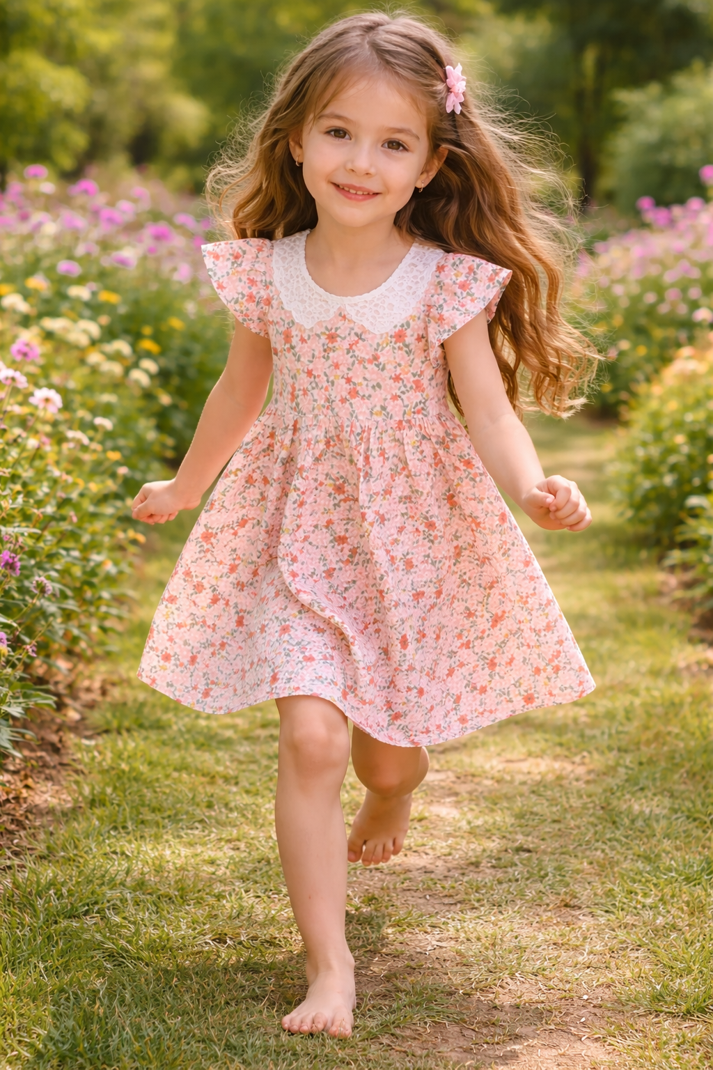 Laze handmade floral Garden Dress