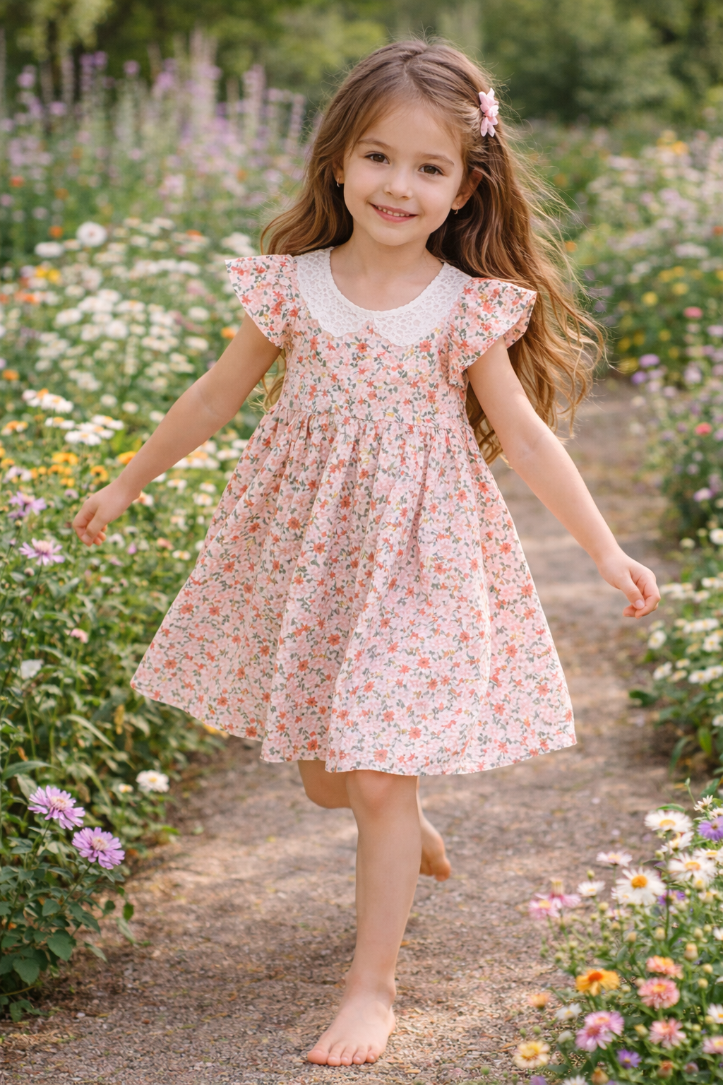 Laze handmade floral Garden Dress