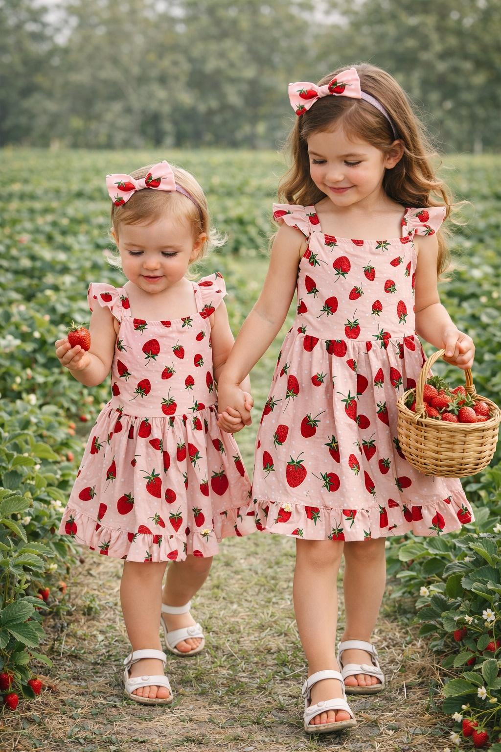 Strawberry Girl Dress Sweet & Charming Handmade Outfit